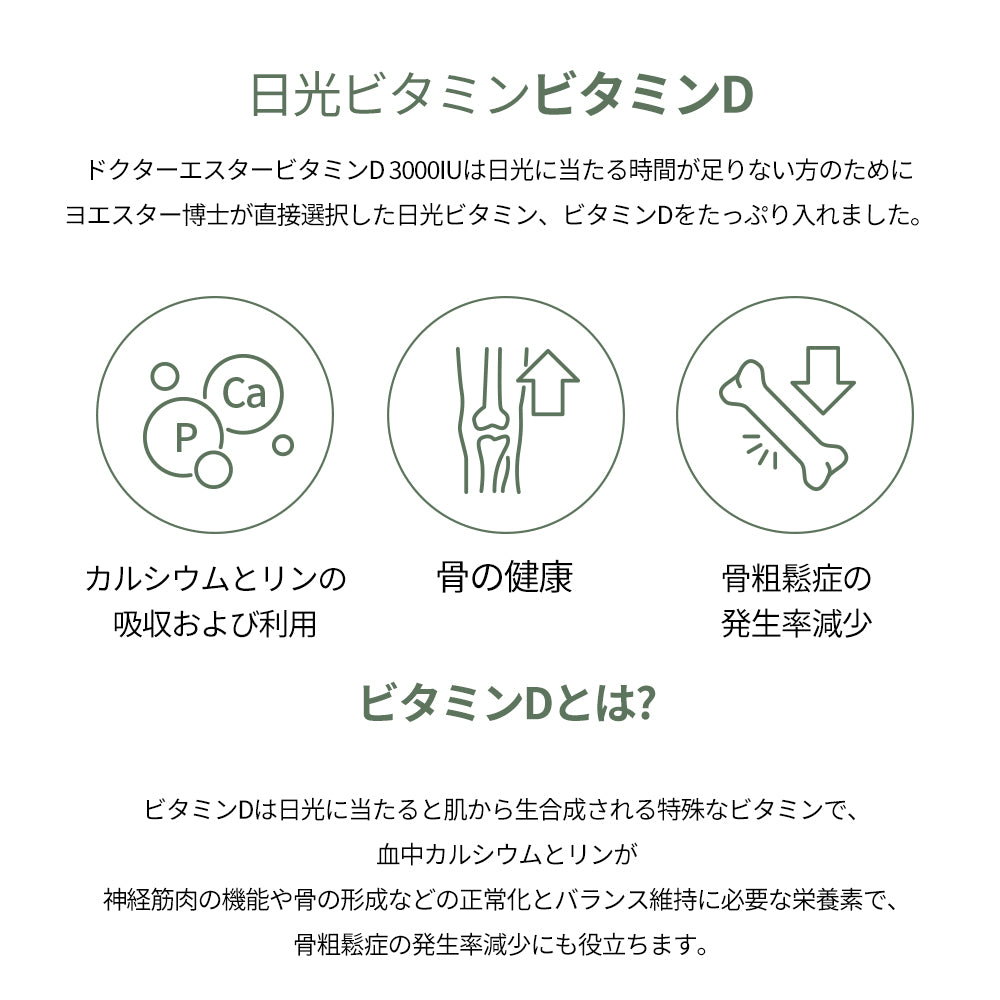 ドクターエスタービタミンD 3000IU