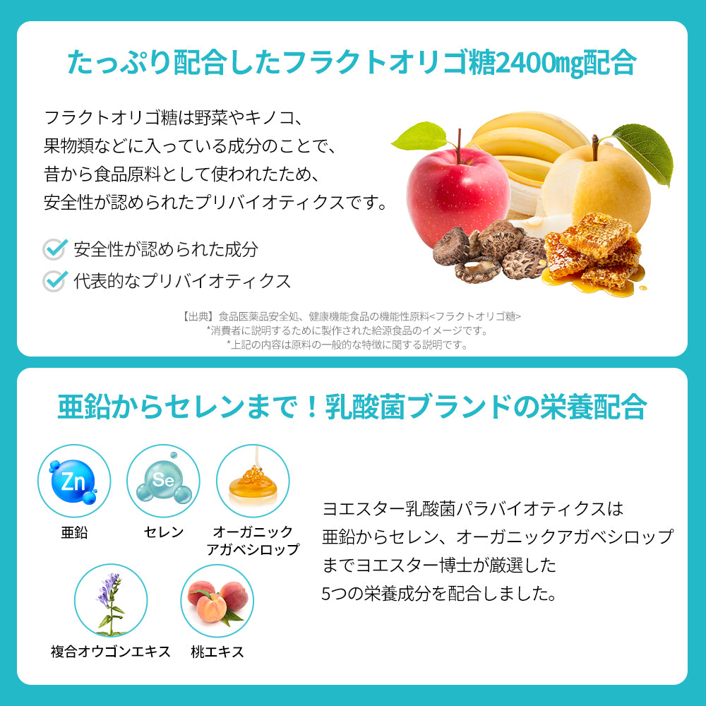 ヨエスター乳酸菌パラバイオティックス