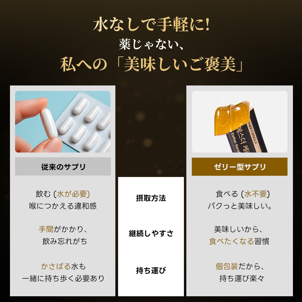 【新発売！ケラチンゼリー】ヨエスターケラモアブスター・ 植物性ケラチン (20g*14包)