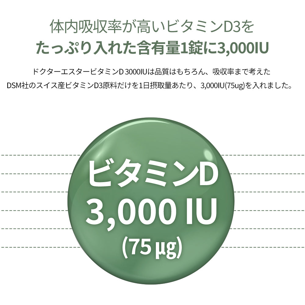 ドクターエスタービタミンD 3000IU